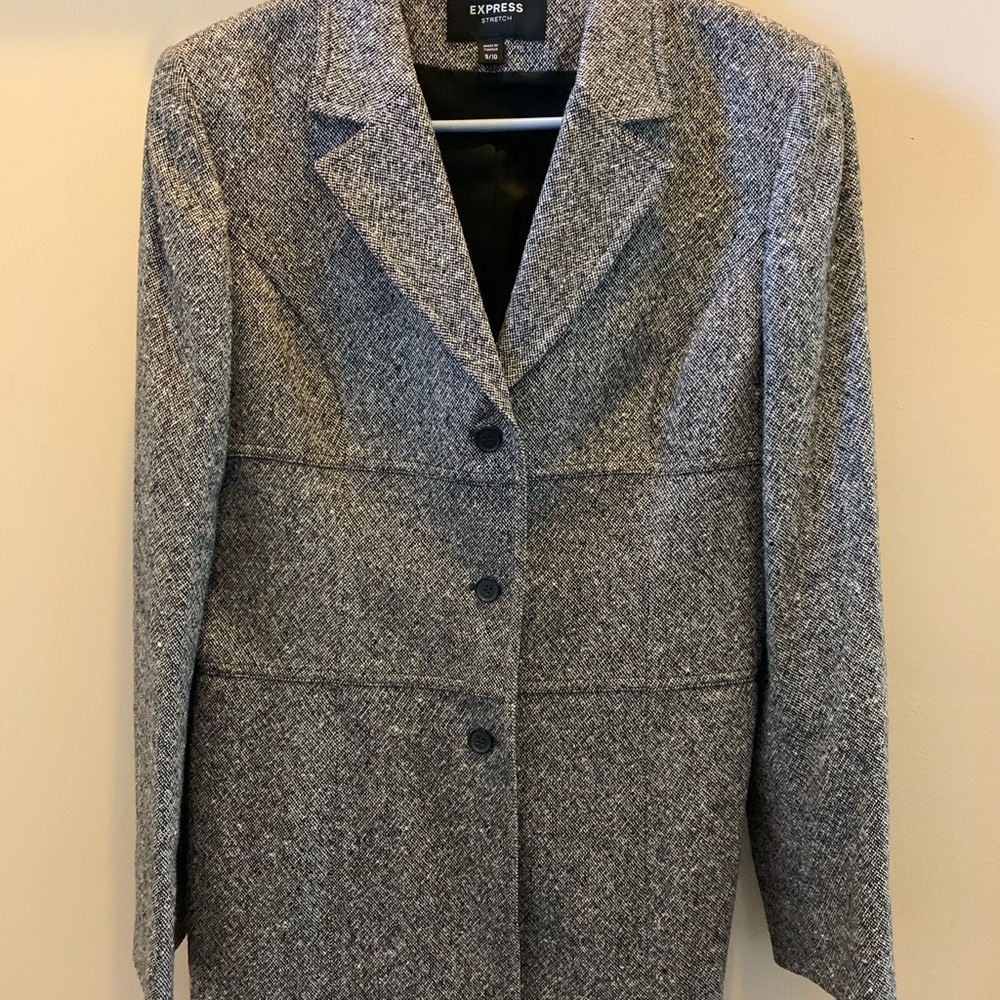 Express vintage tweed blazer